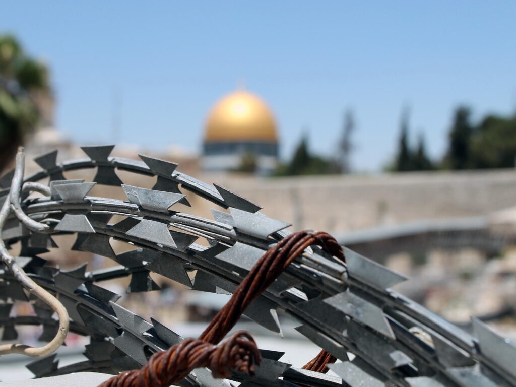 Barbed wire, Jerusalem, Israel